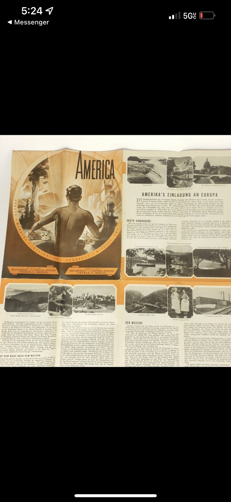 Railroad map Progress Without End. Issues by the Railroad of the United States
