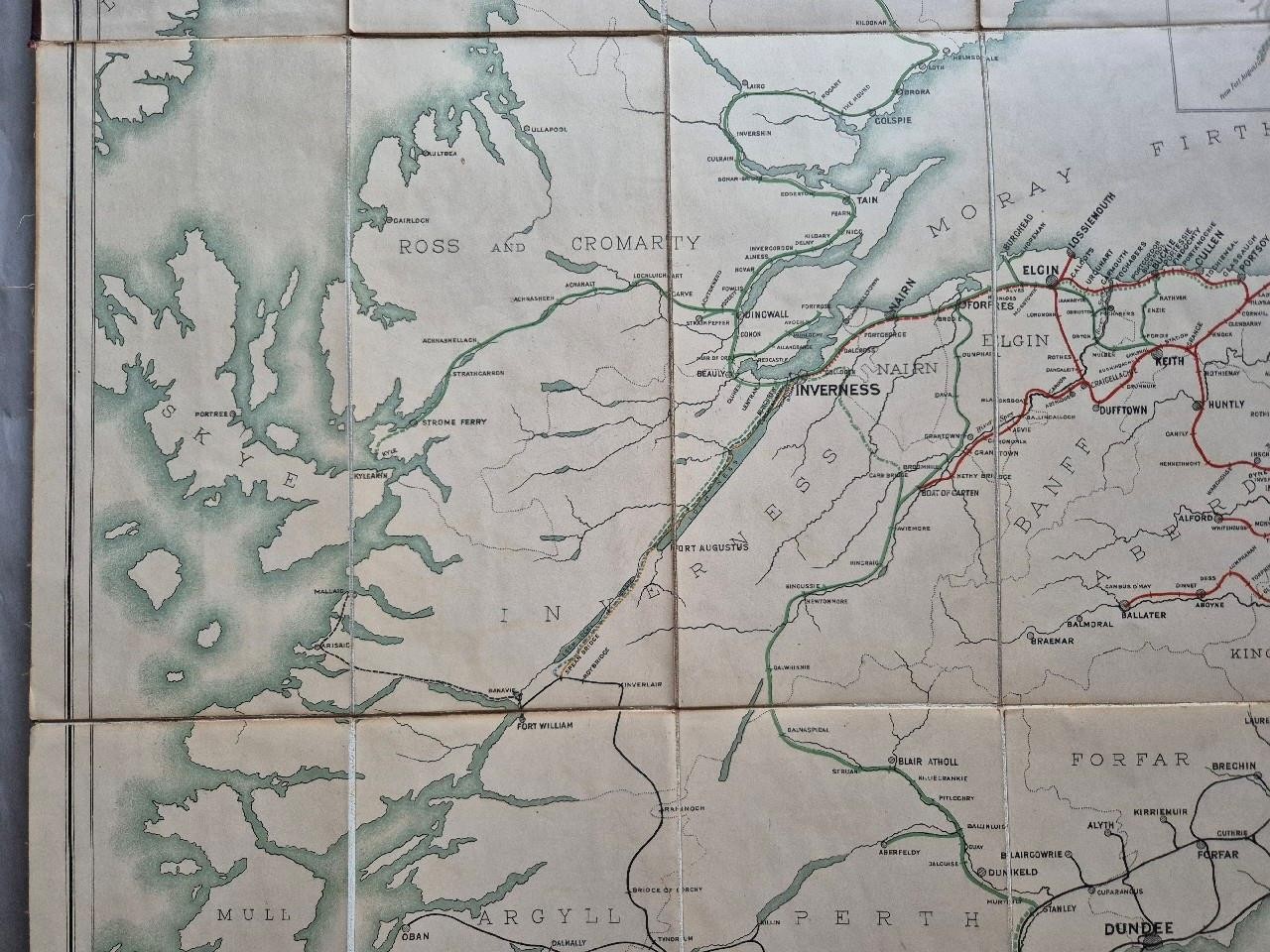 The Great North of Scotland Railway Bill 1897 Large Folding Map Original Scarce
