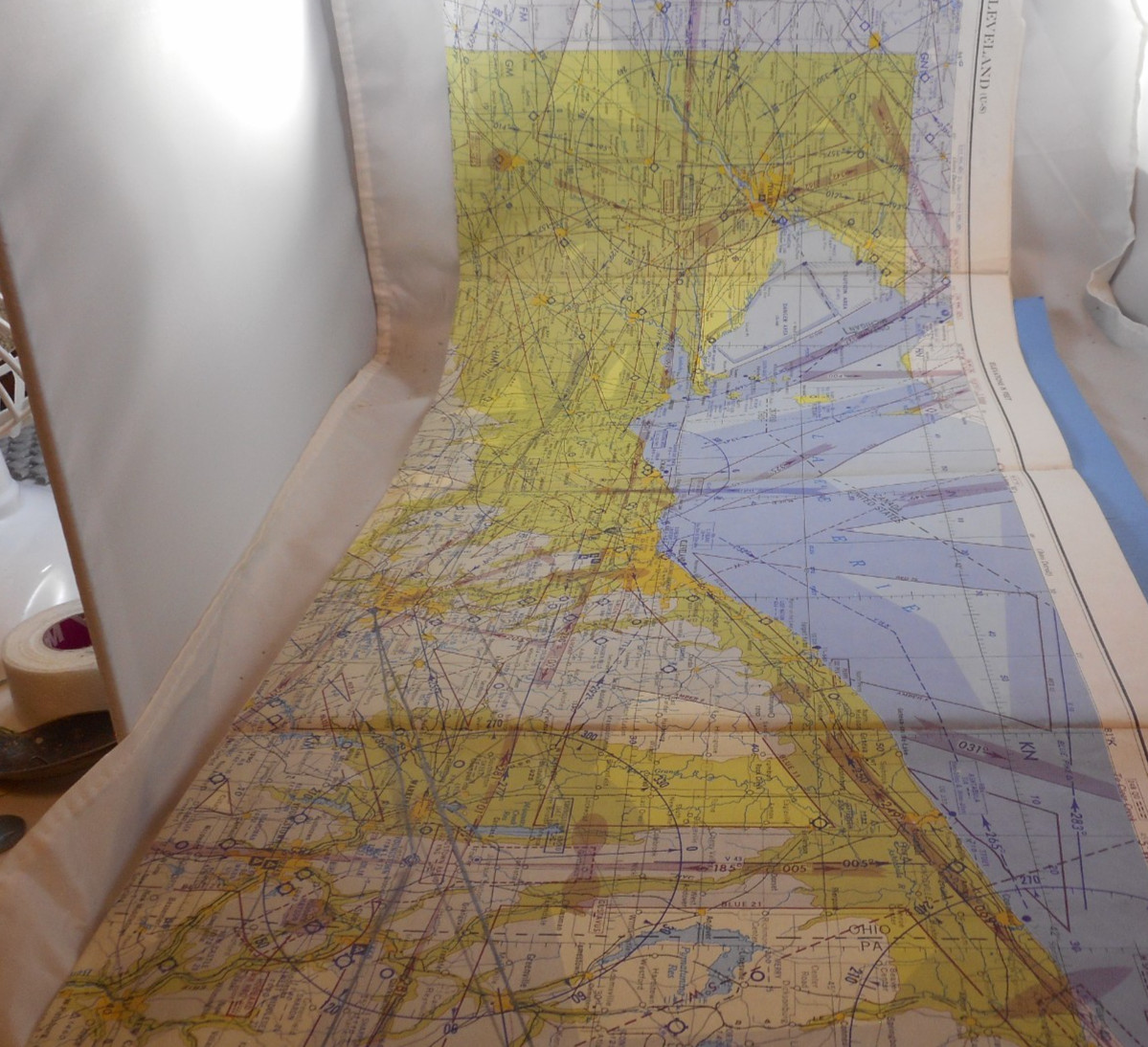 MAP: Cleveland (U-8) (Ohio) Sectional Aeronautical Chart.