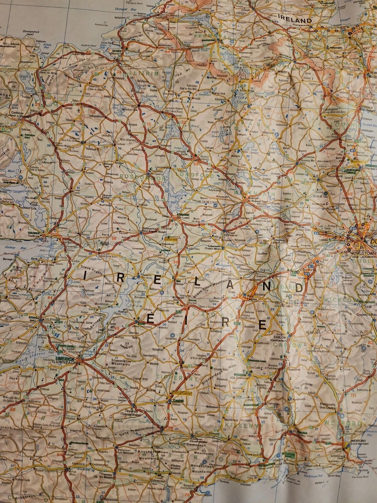 Great Britain England Scotland Wales Ireland Euromap American Map Corp 1:800,000
