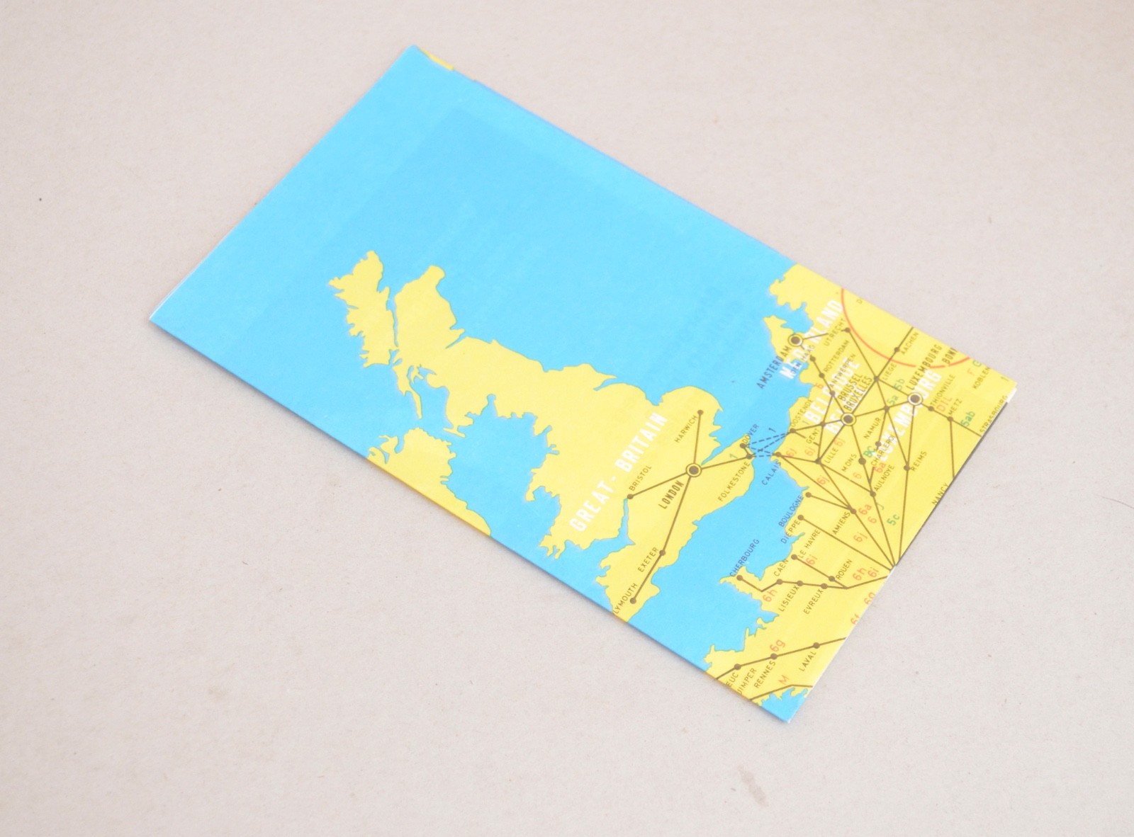Railway Pocket Map TEE Trans Europ Express