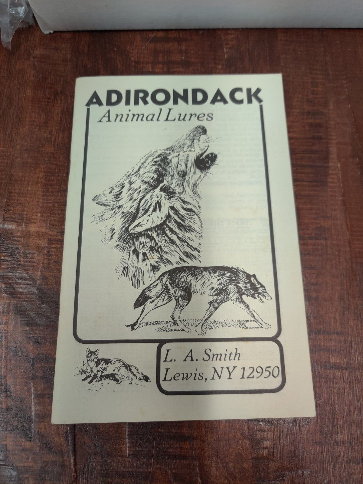 Vintage Trapping Supply Catalog Adirondack Animal Lures Lewis New York 1982-83