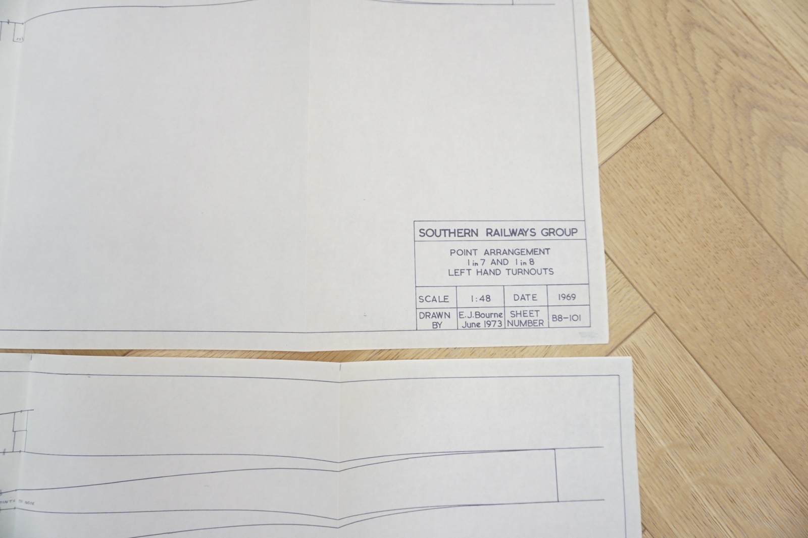1960s Reprint Southern Region Railway Point Arrangements Diagrams x4