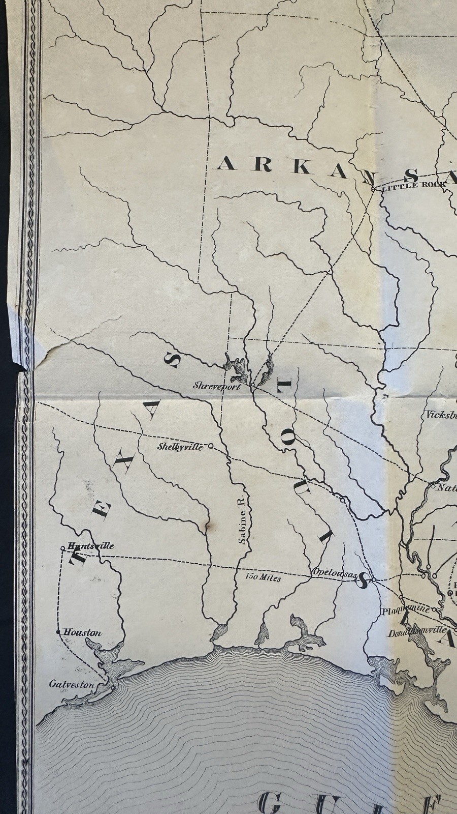 1851 U.S. Railroad Map – Pre-Civil War Western Expansion RARE 25×21” De Bow