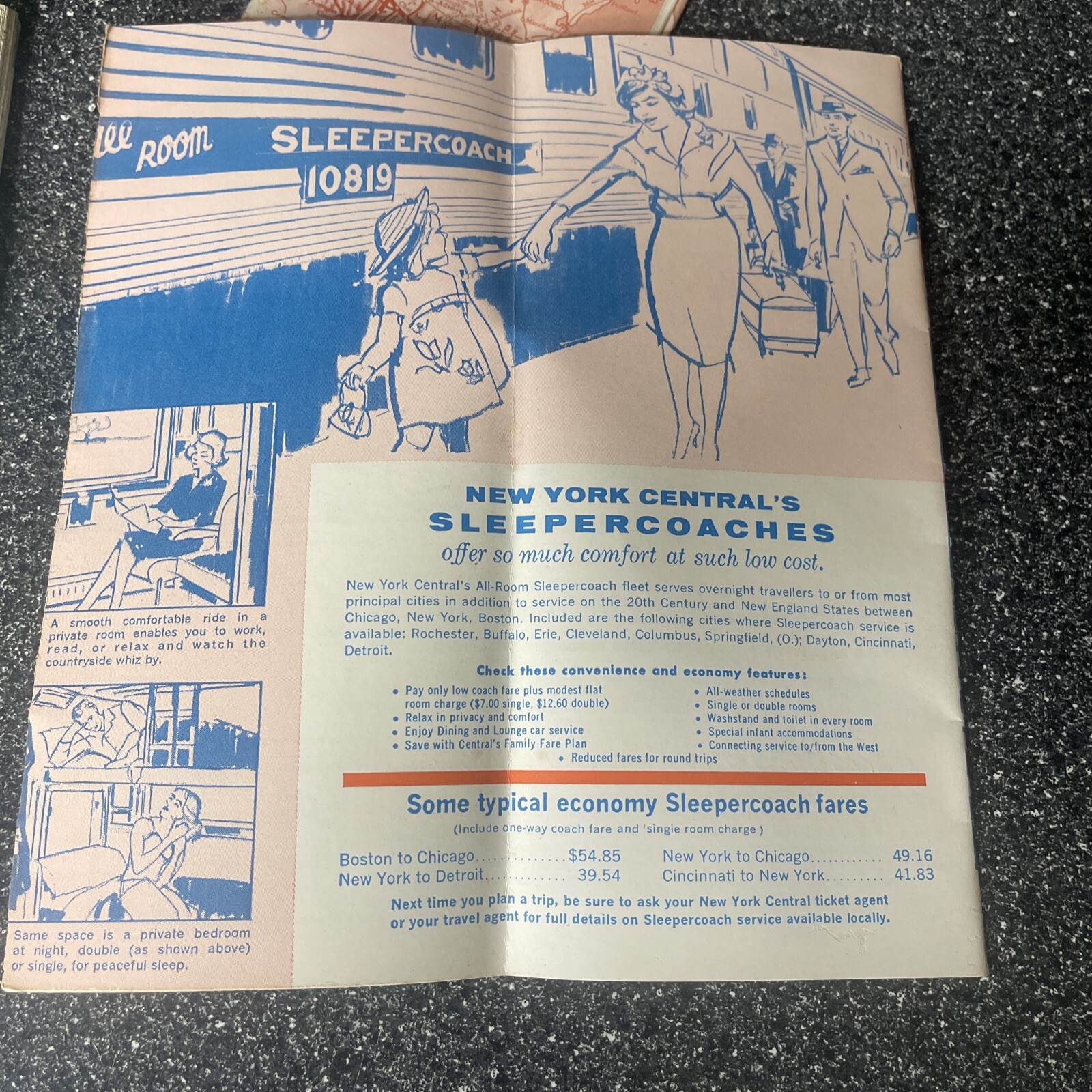 Vintage 1960s Rand McNally New York Central System Railway Railroad Train Maps 3