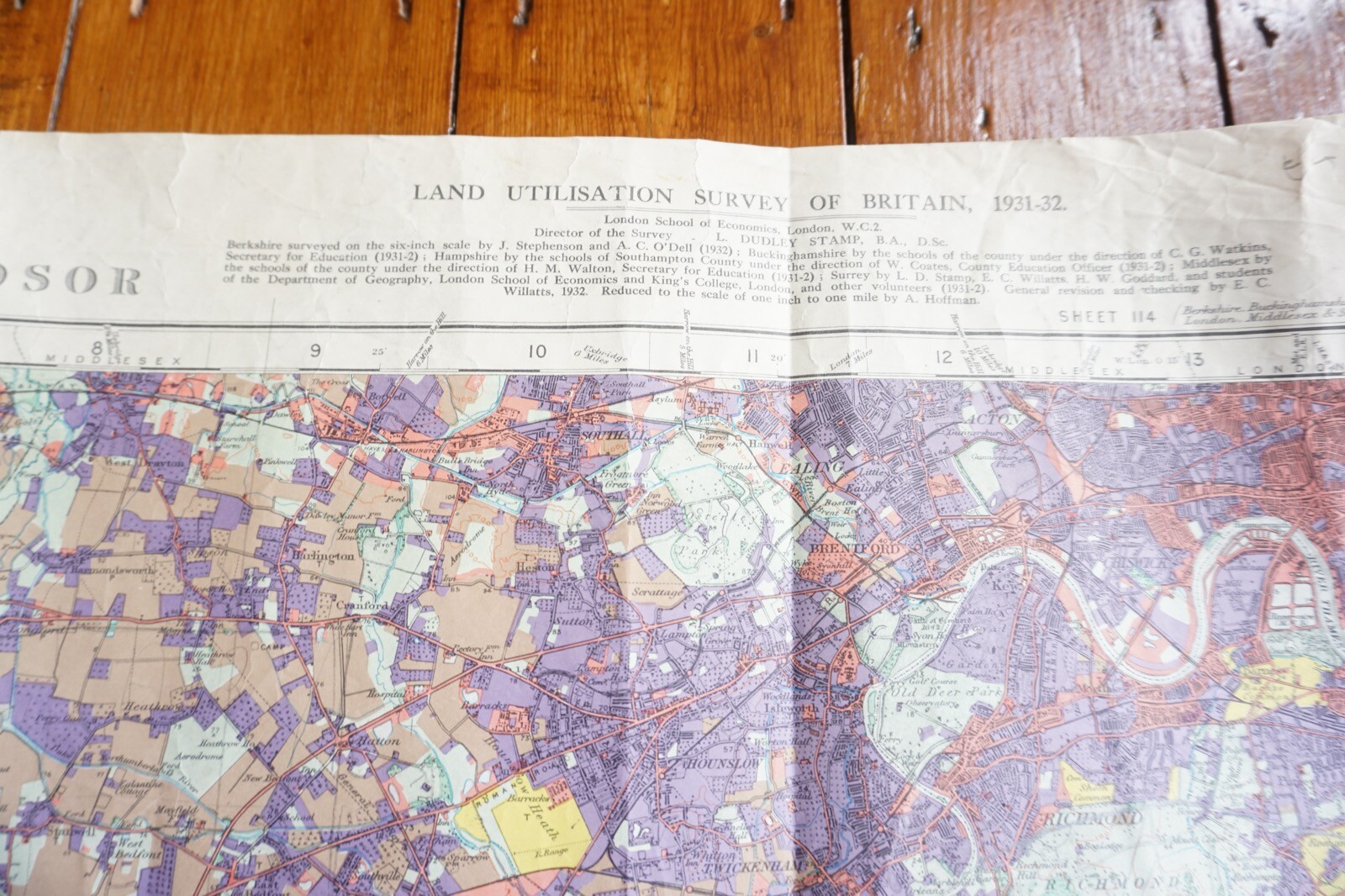 1933 Windsor Land Utilisation Survey Railway OS Map