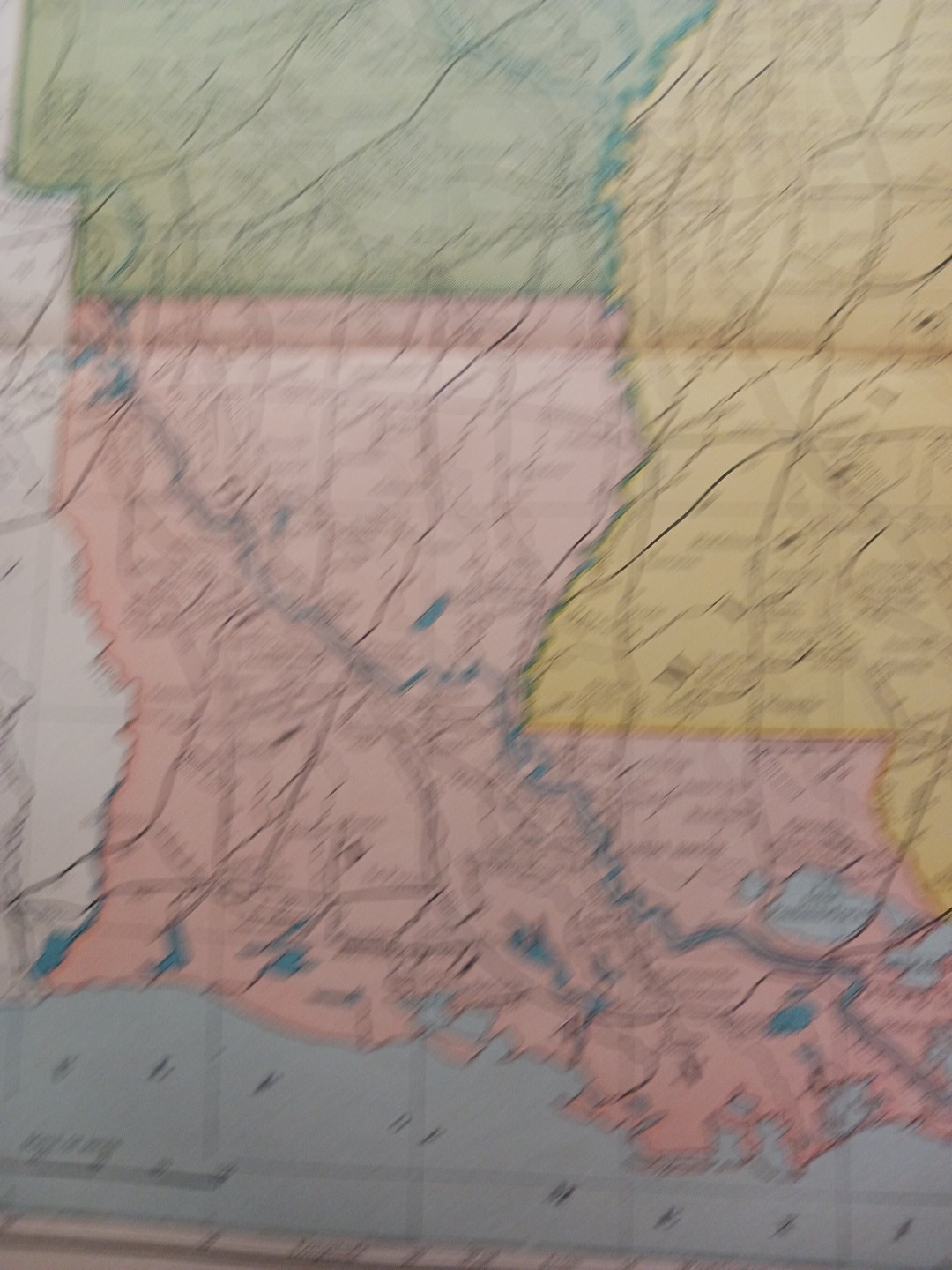 1905 Train Route Map Mississippi Arkansas Louisiana all Railroad Lines 11″x9″