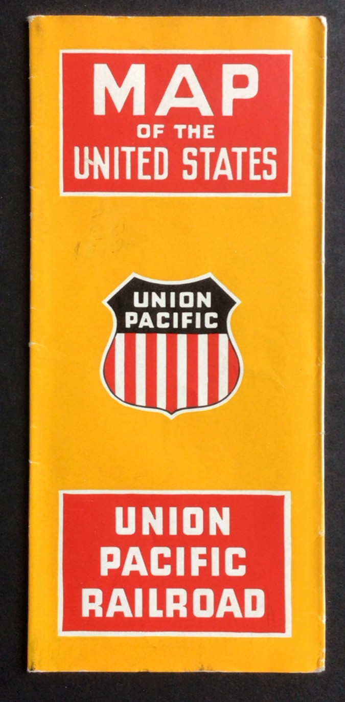 1947 Union Pacific Railroad Map Of The United States #6