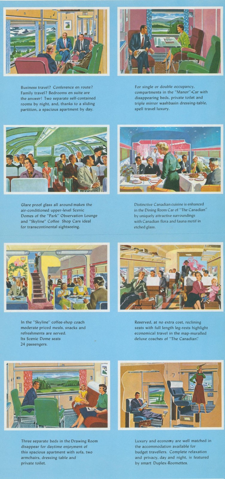 1969 Canadian Pacific Railways (CP)All Services Wall Map Train Steamship Air CAN
