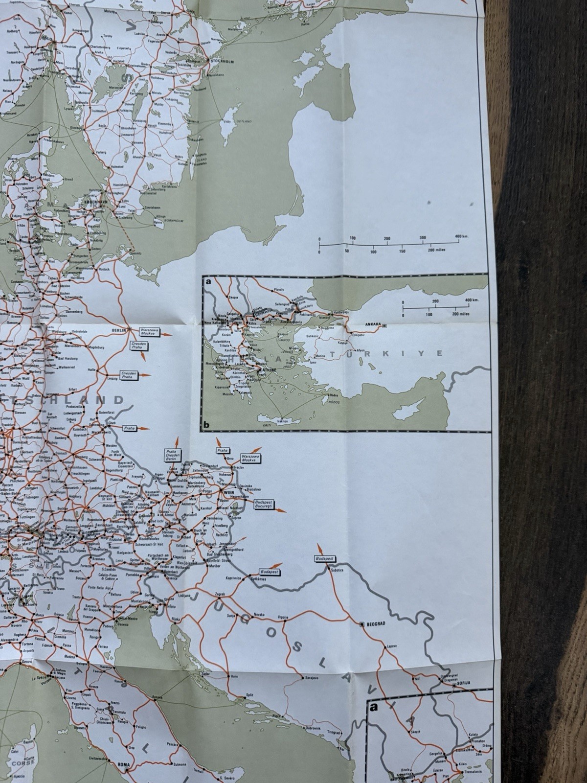UIC 1973 Map Europe member network international union railway British br train