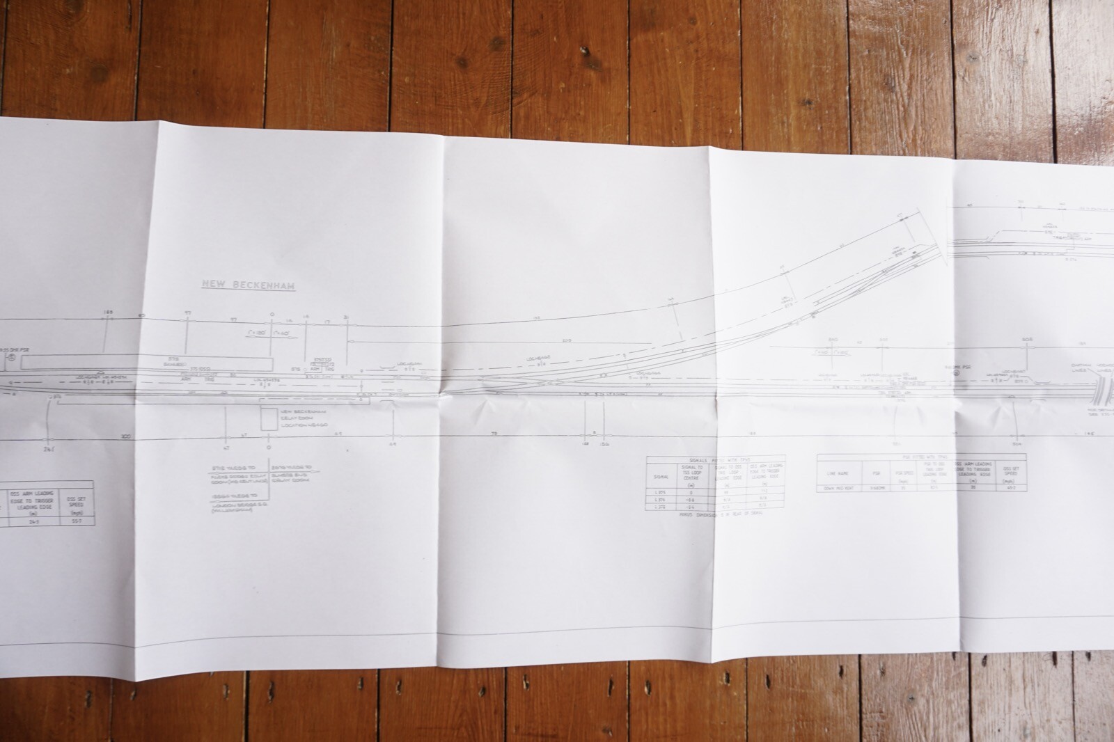 1983 London Bridge New Beckenham British Rail Railway Track Plan Map