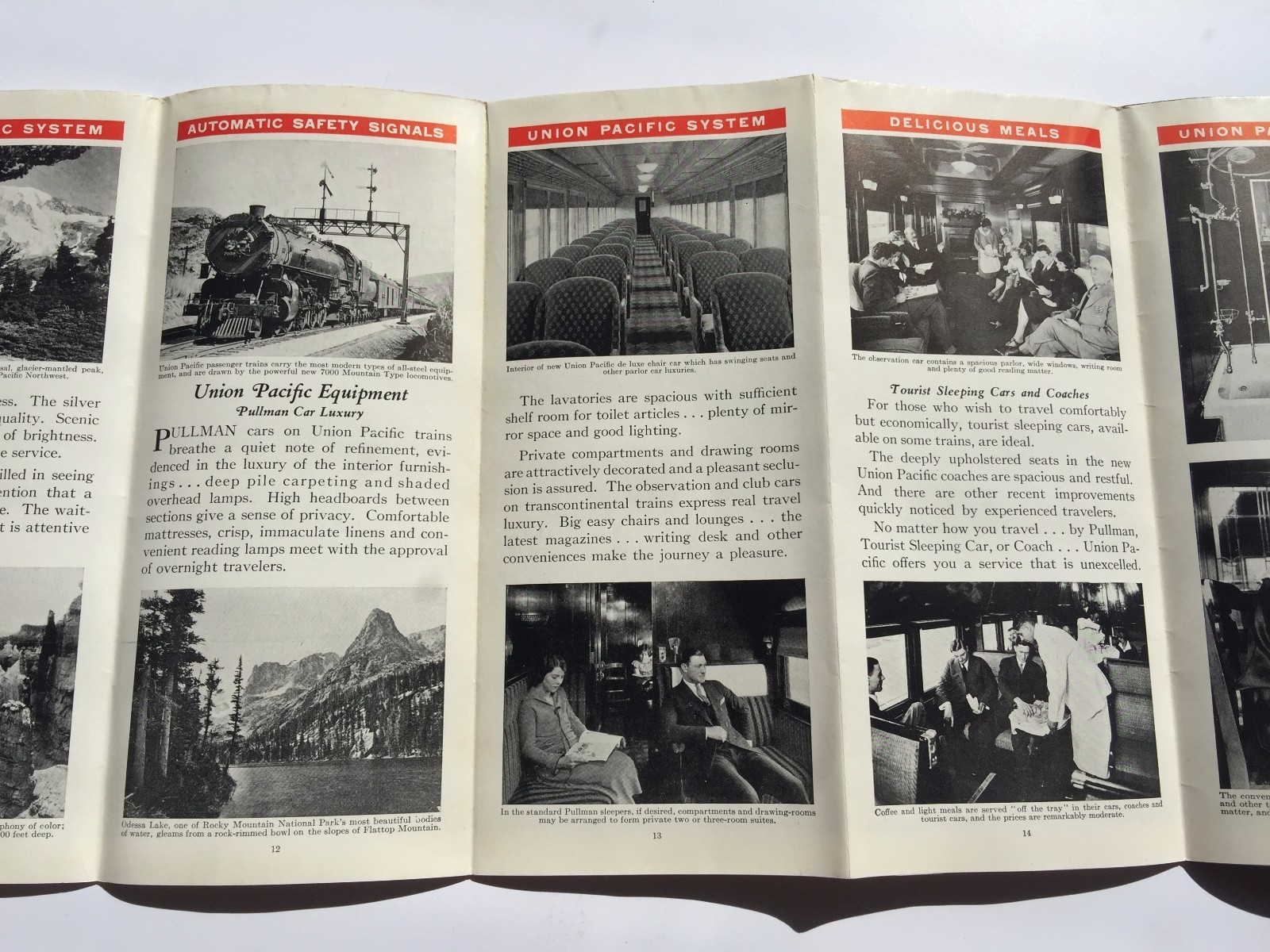 1931 Union Pacific Railroad / Train Map and Brochure