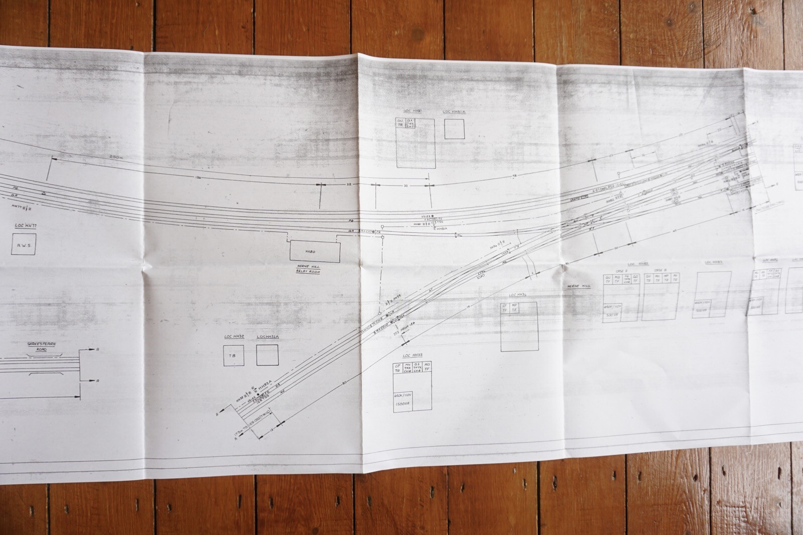 1983-92 Victoria Herne Hill British Rail Railway Track Plan Map Southern Region