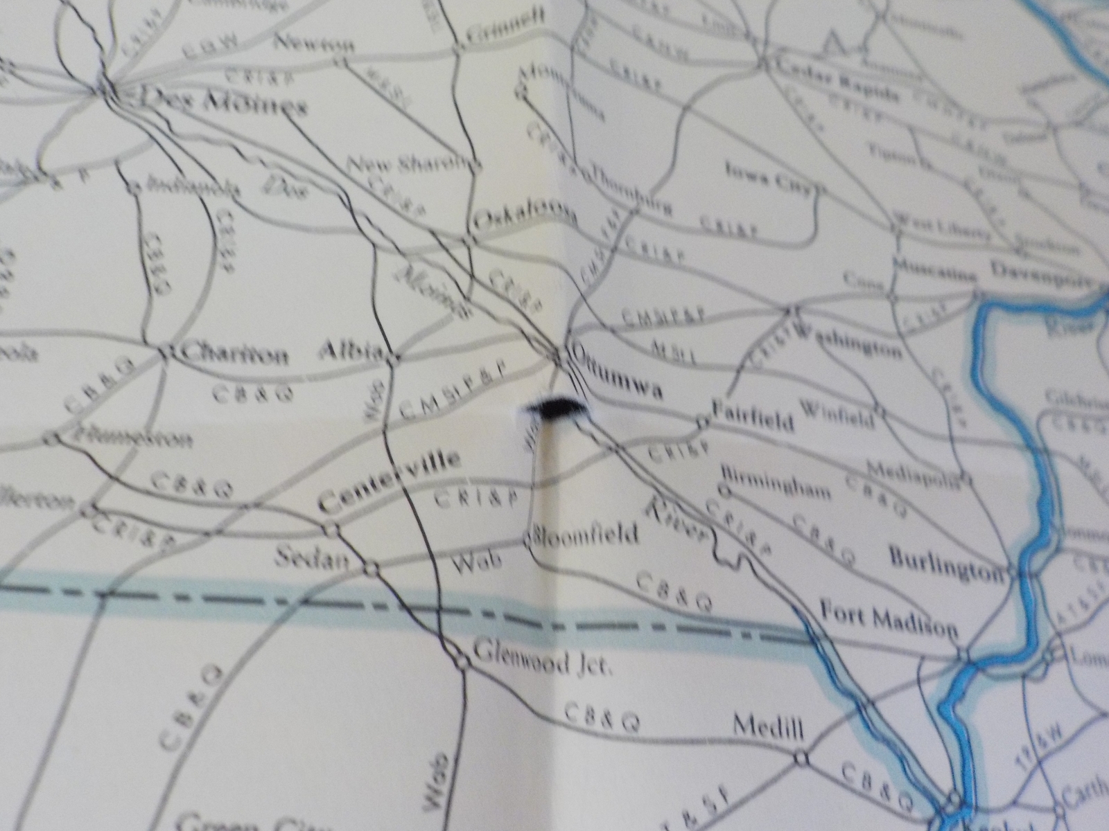 Map Baltimore & Ohio Railroad System 1951 August