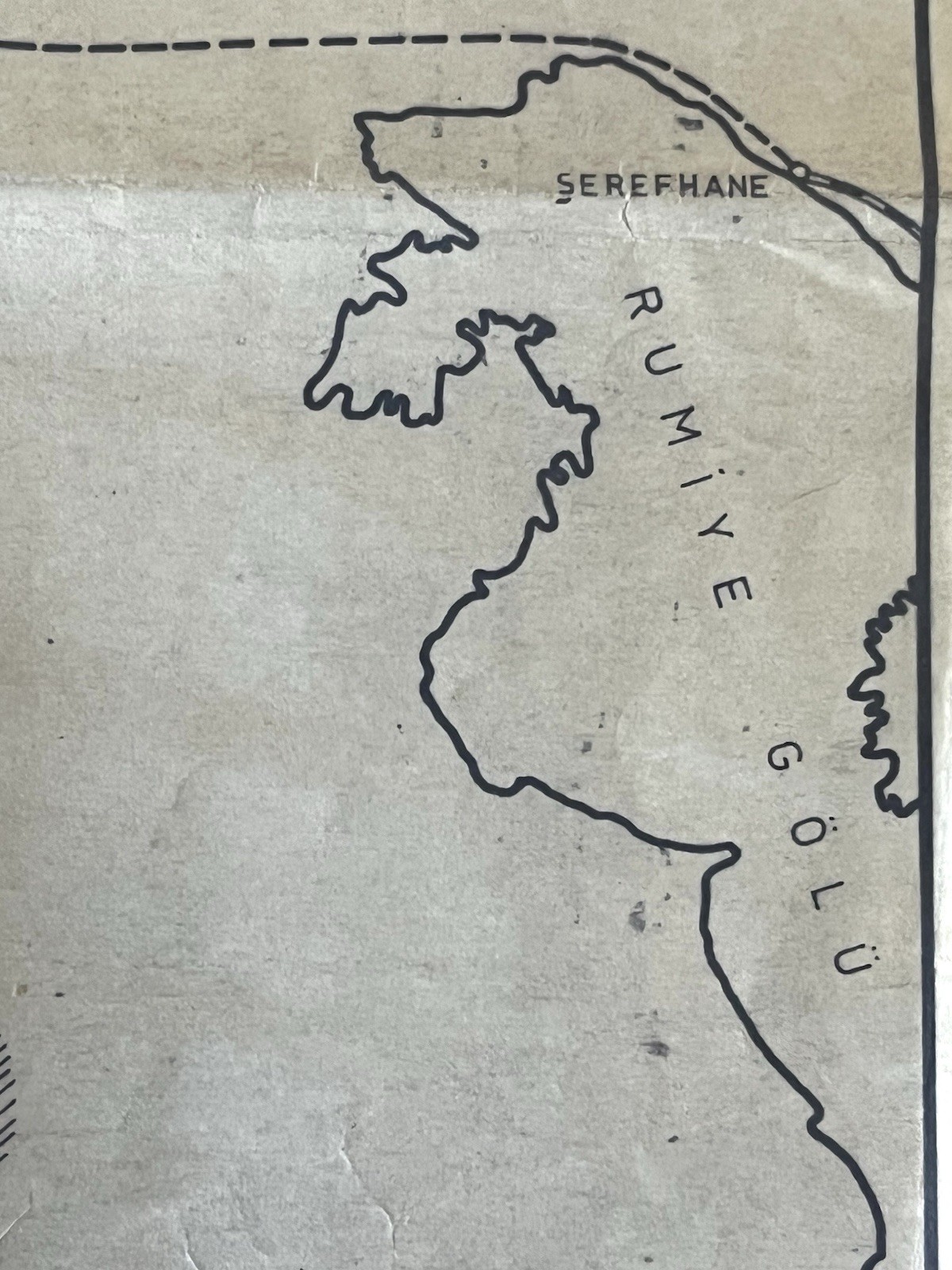 1969 Turkey Railway Map Van Kotur Demiryolu Govt Rail Line Plan Vintage