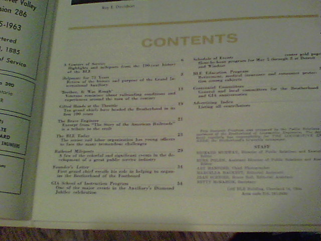 A Century of Service souvenir program BLE Centennial/ GIA Diamond Jubilee 1963