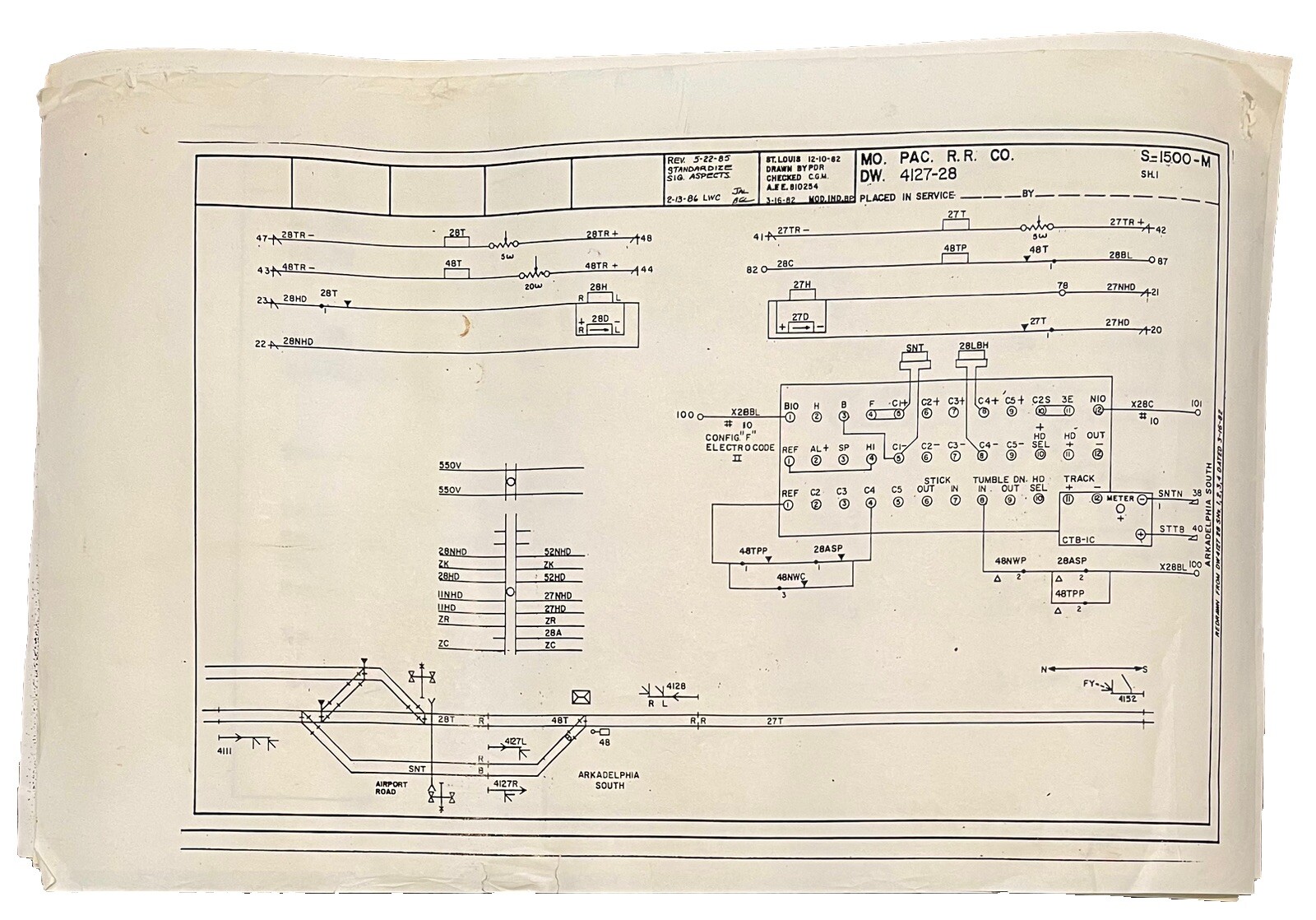 Twenty Original Pacific Railroad Company Engineering Blueprints / Maps