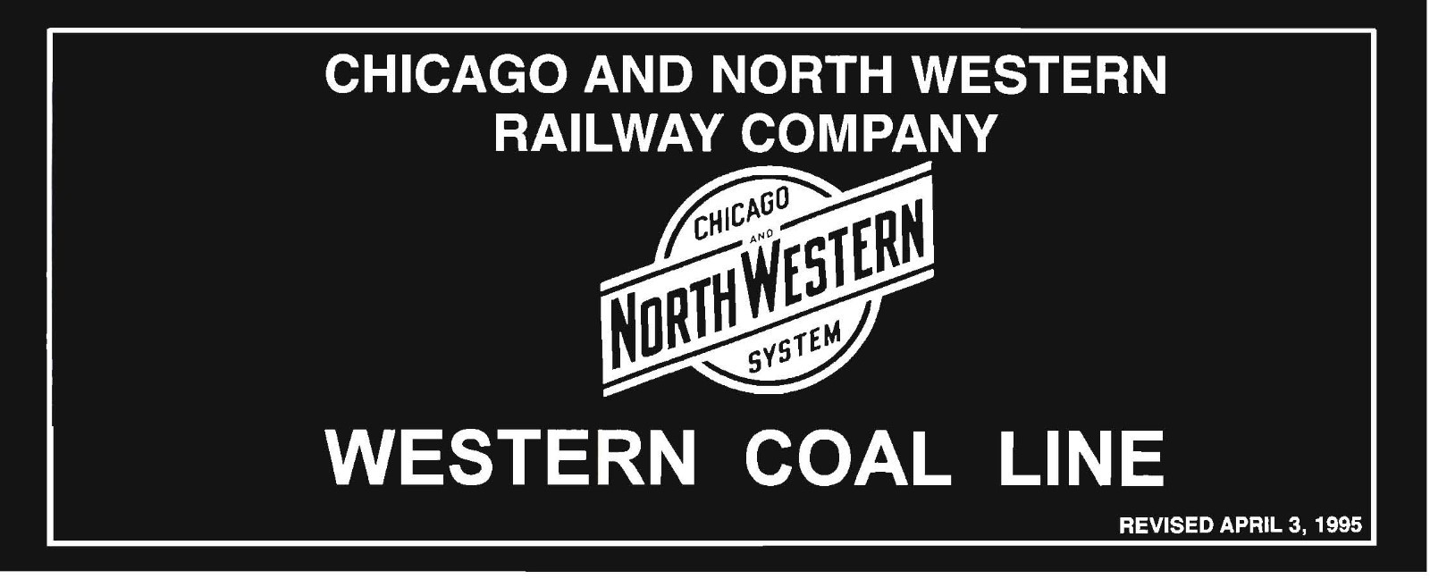 Chicago & Northwestern RR 1995 Western Coal Line Track Chart PDF Pages on DVD