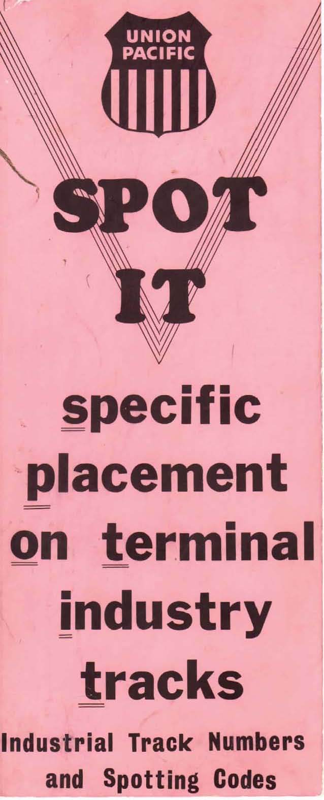Union Pacific “SPOT-IT” Industry Track Guide Salina, Kansas, PDF pages on DVD