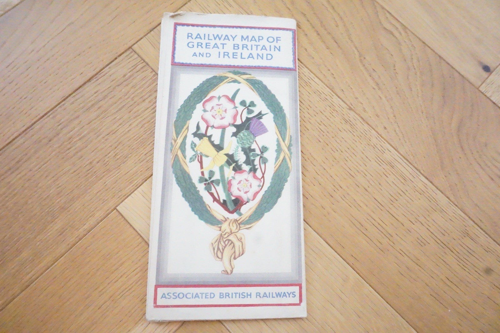 c1950s Associated British Railways Railway Map LNER LMS Southern