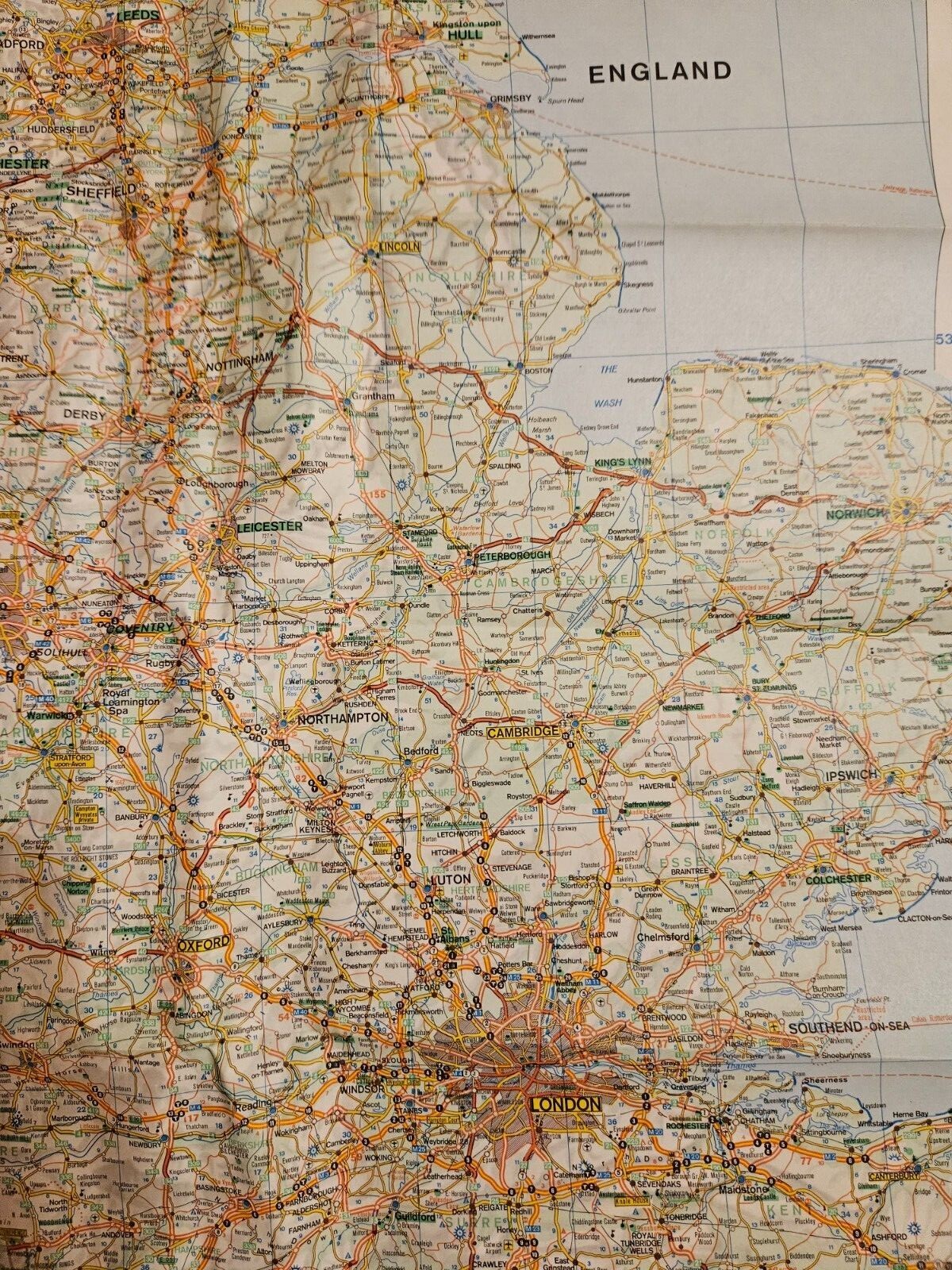 Great Britain England Scotland Wales Ireland Euromap American Map Corp 1:800,000