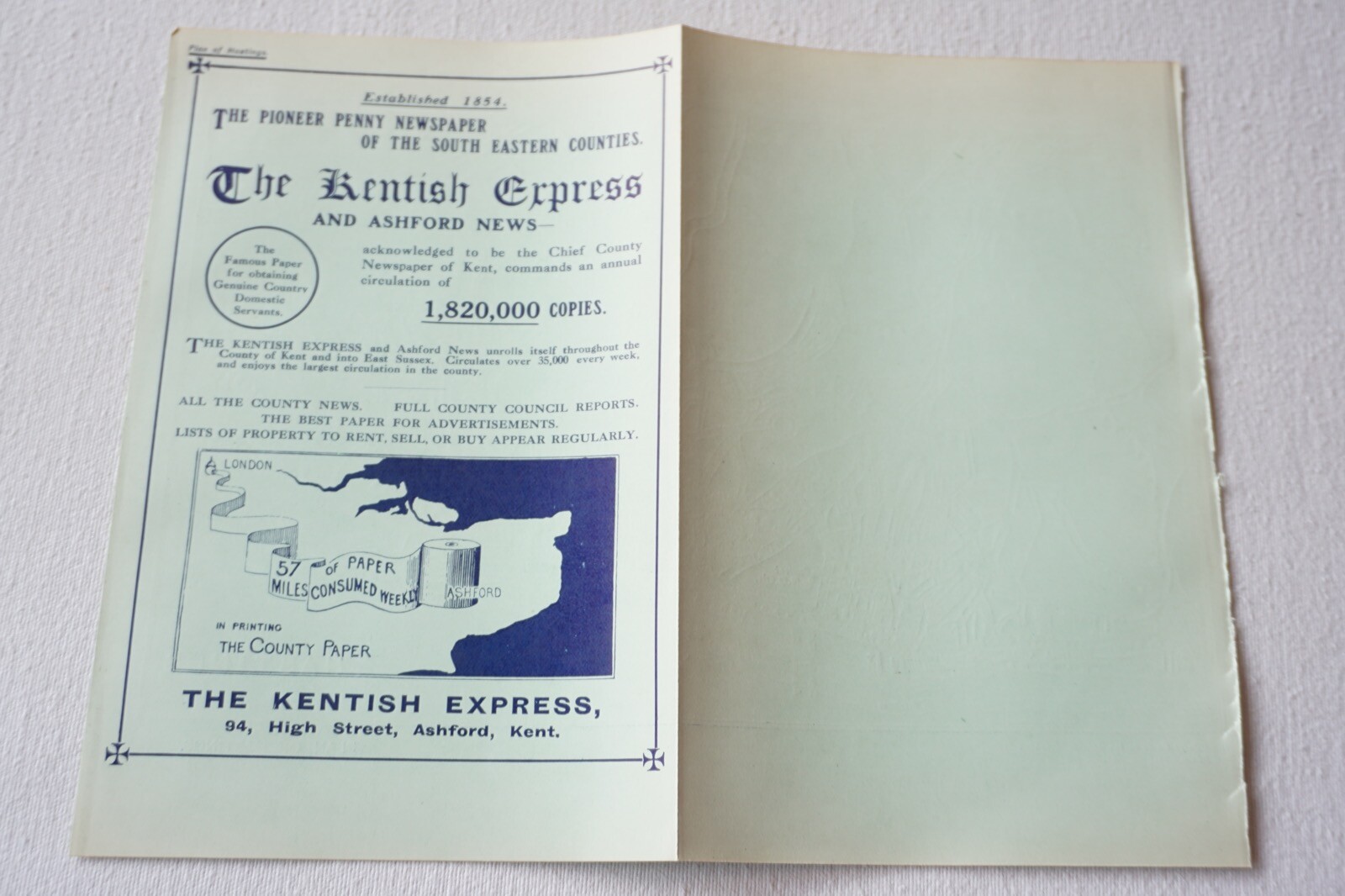 1912 London Brighton South Coast LBSCR Railway Map of Hastings VGC