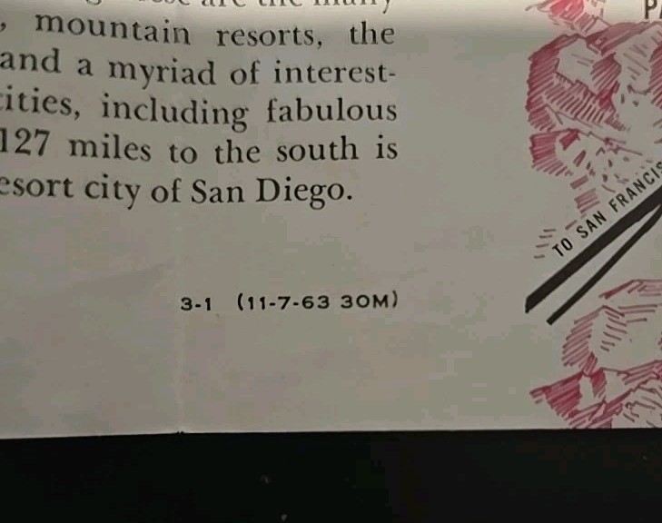 Golden State Route Maps & Description 1963 Rock Island Southern Pacific Railroad