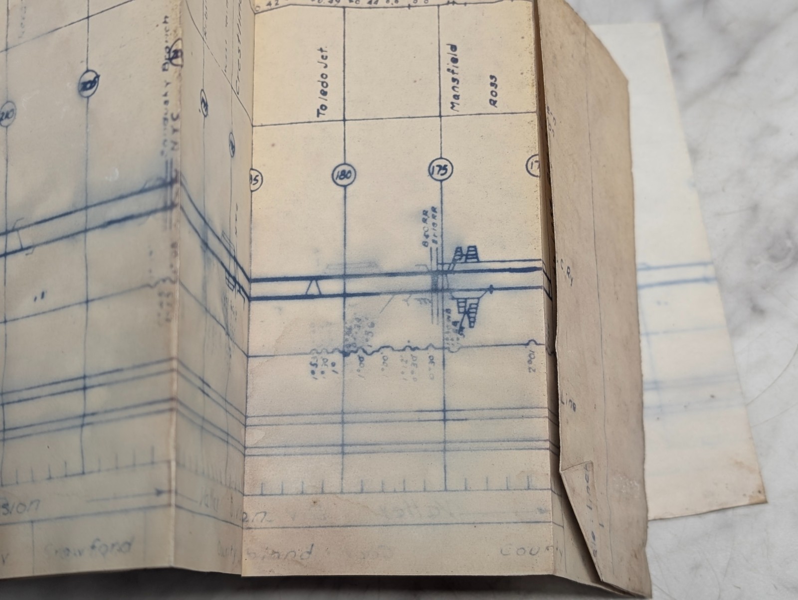 Pennsylvania Railroad Western Region Ft Wayne Division Main Line Track Chart ~6′
