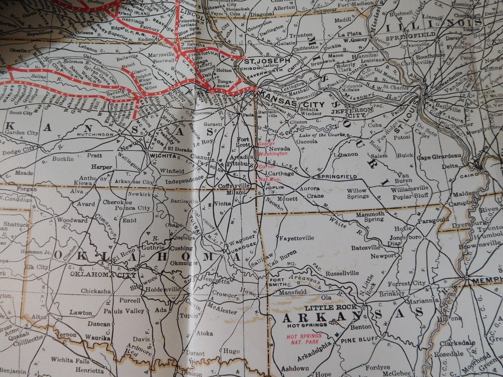 Map Union Pacific Railroad United States U.P. Facilities 1976