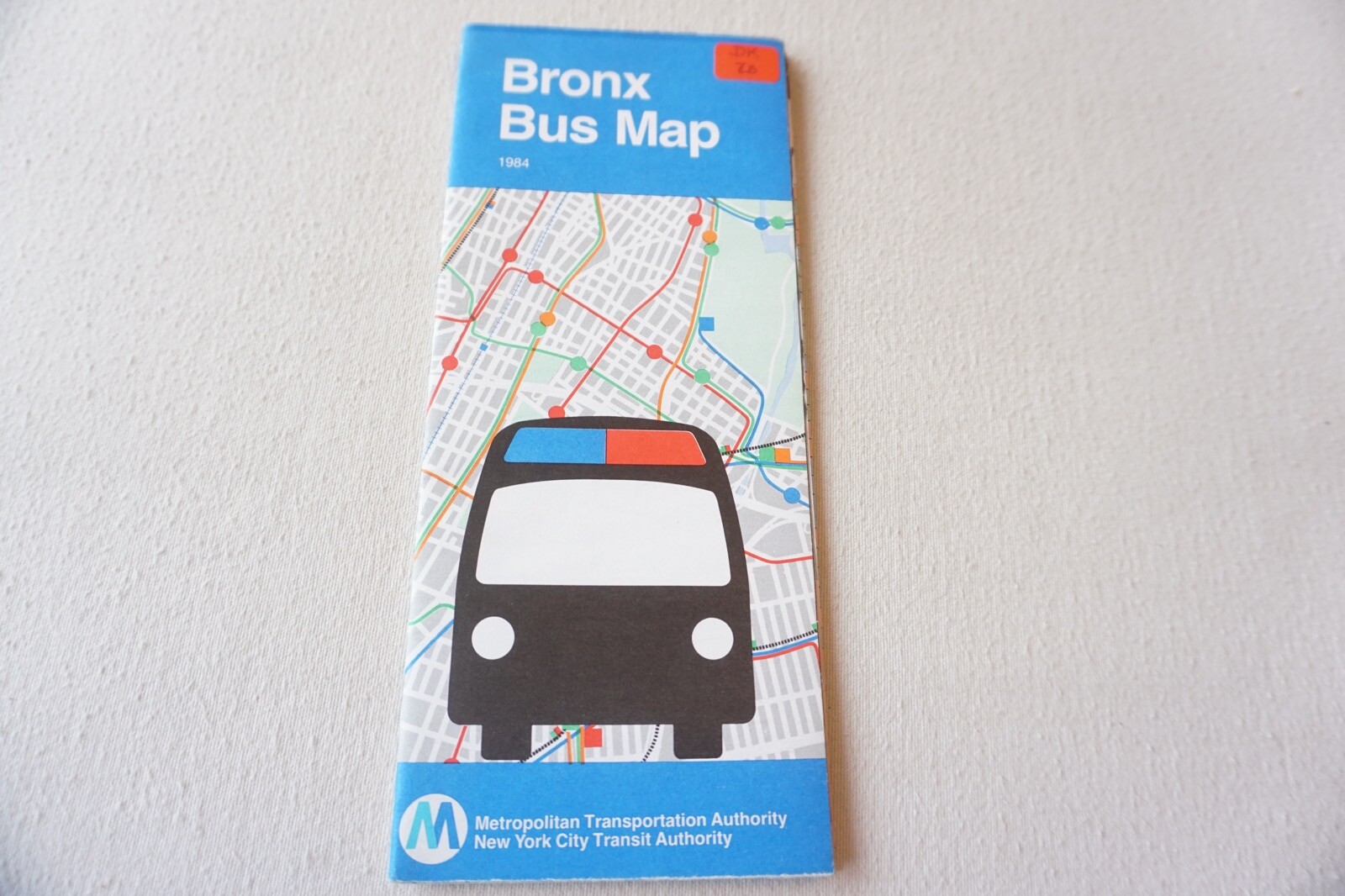 1984 Bronx New York Bus Guide Bus Map
