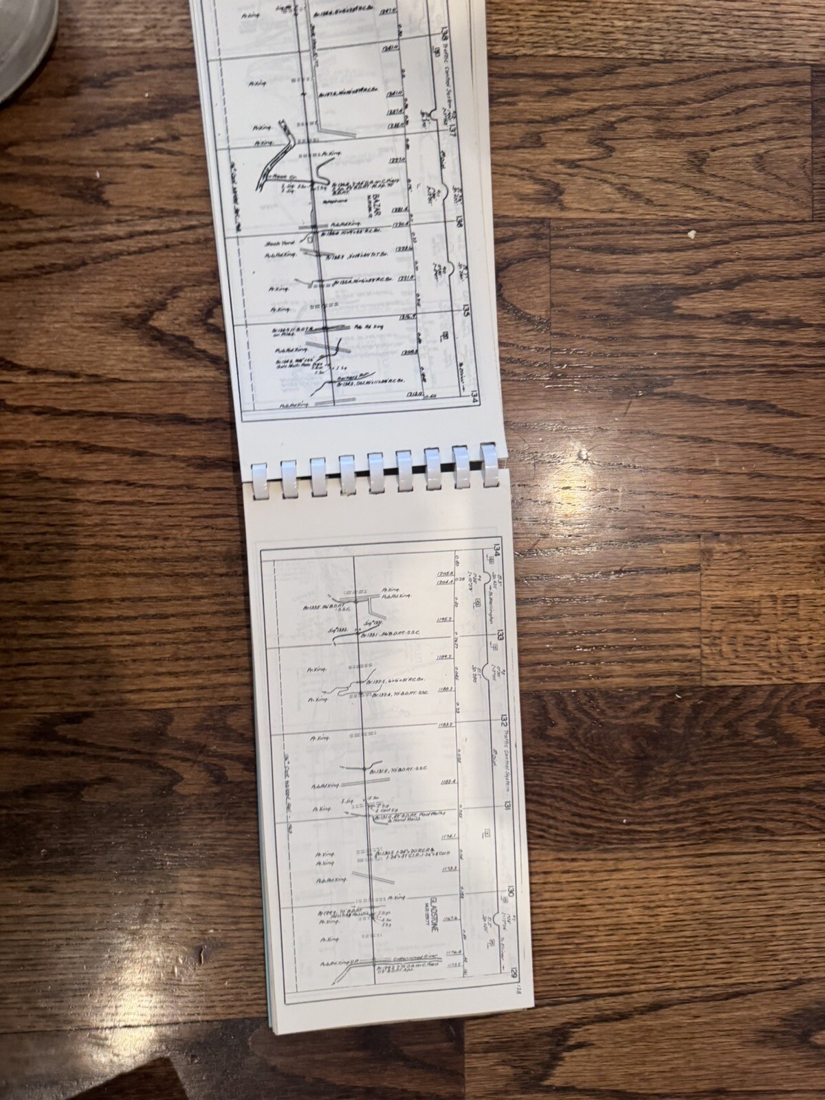 ATSF Santa Fe Track Chart Binder 3 1972 Emporia Dodge City Newkirk South Shawnee