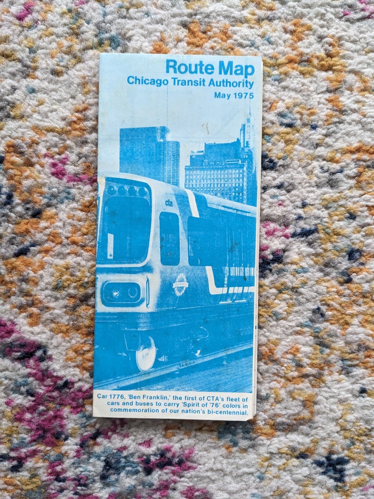 Chicago Transit Authority (CTA) Route Map 5/1975