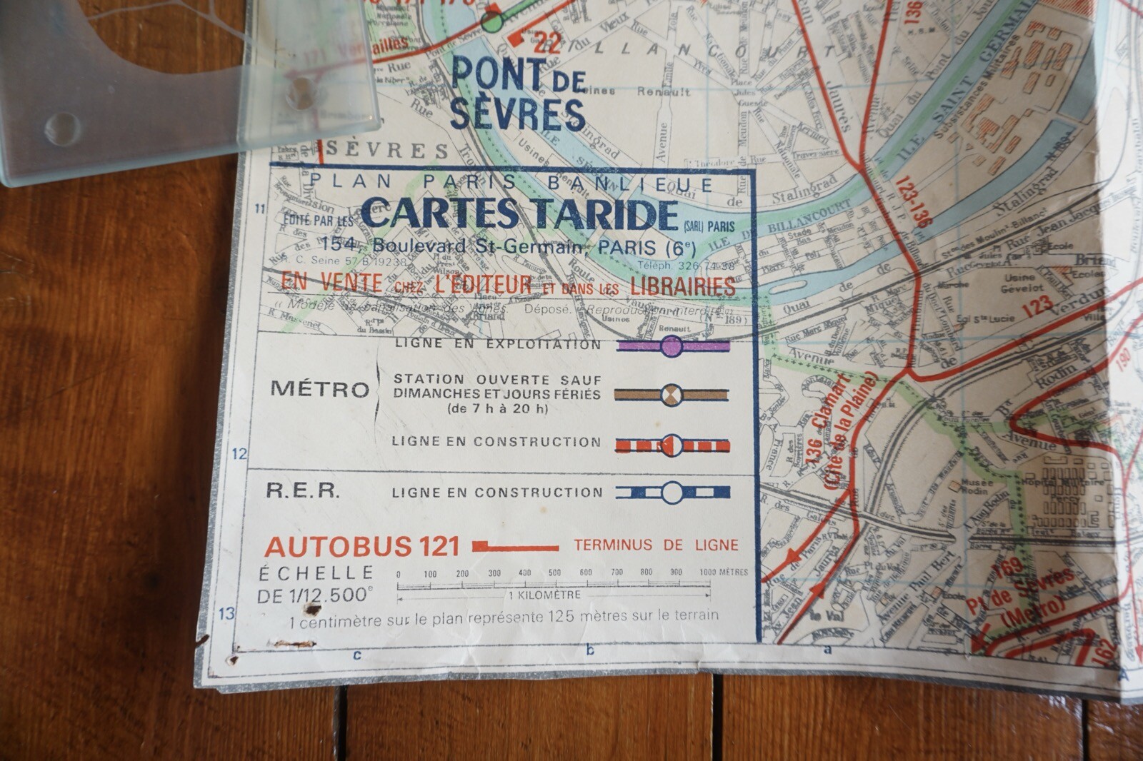 1968 France RATP Metro Underground Tube Map Railway Quad Poster