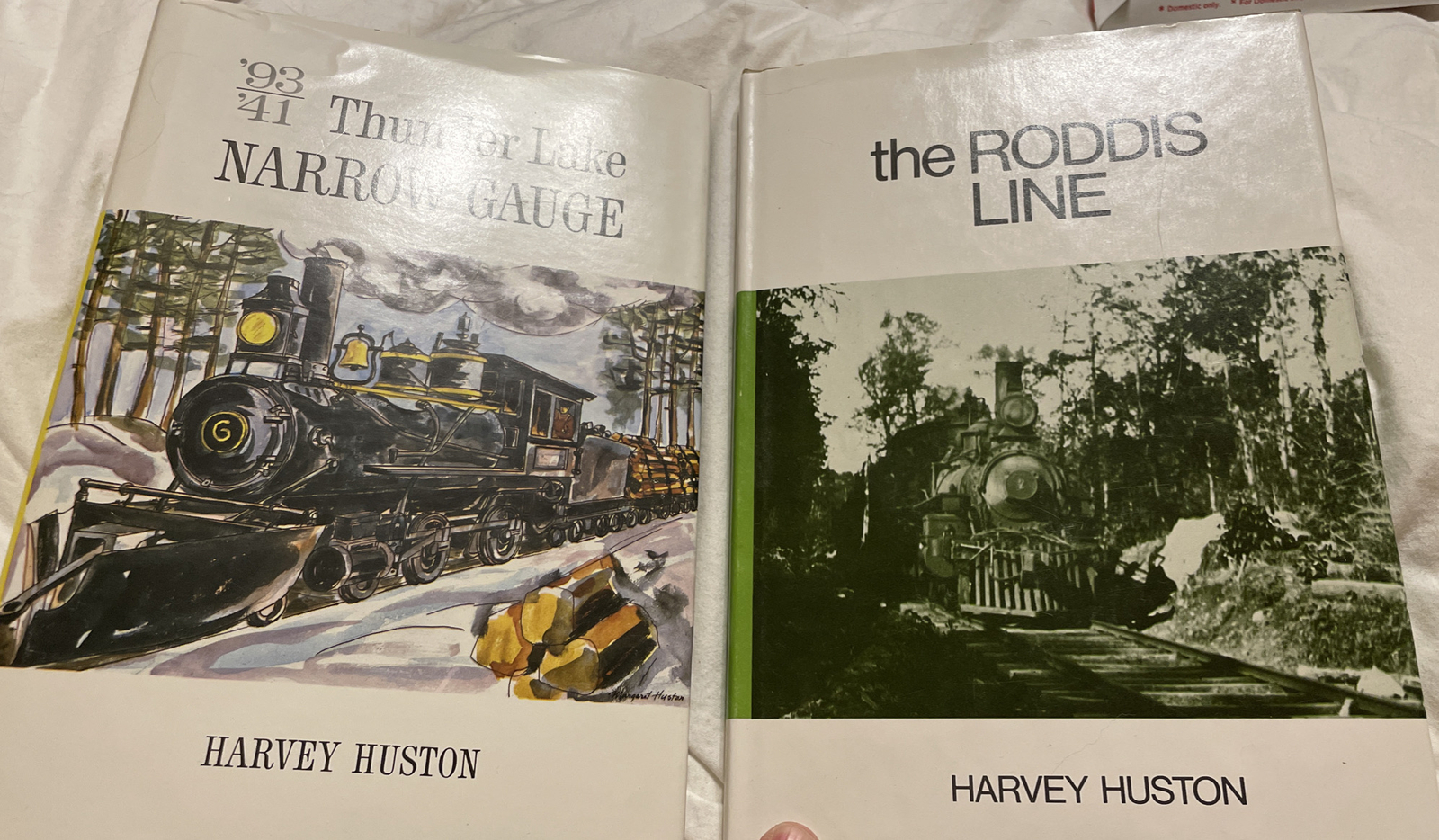 Thunder Lake Narrow Gauge & The Roddis Line Railroad books- Harvey Huston