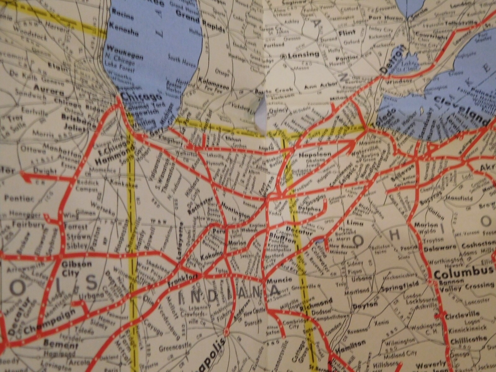 Map Norfolk Southern Operating subsidiaries 1983 NS