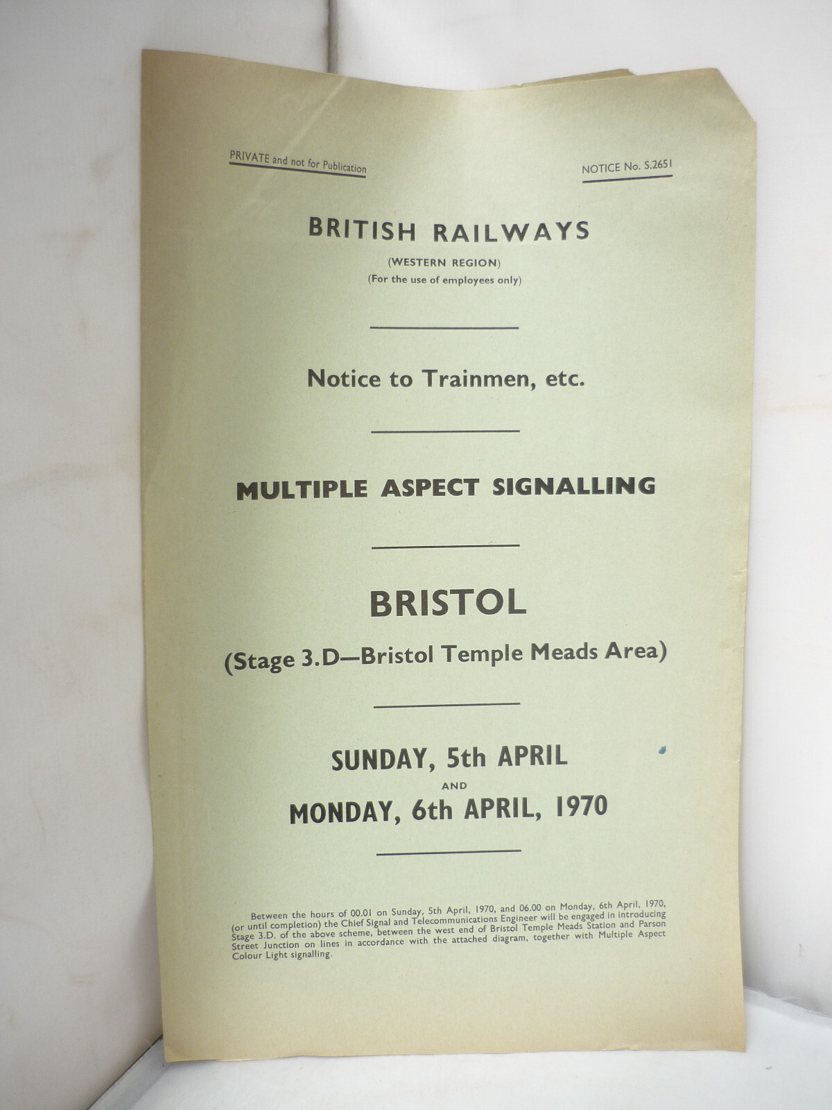 British Railways – Bristol – Multiple Aspect Signalling 1970 – Temple Meads