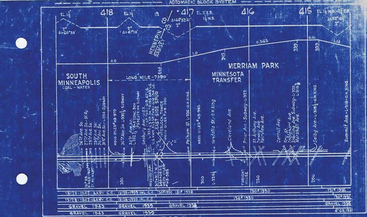Milwaukee Road CMStP&P 1950 Chicago to Minneapolis Track Chart PDF Pages on DVD
