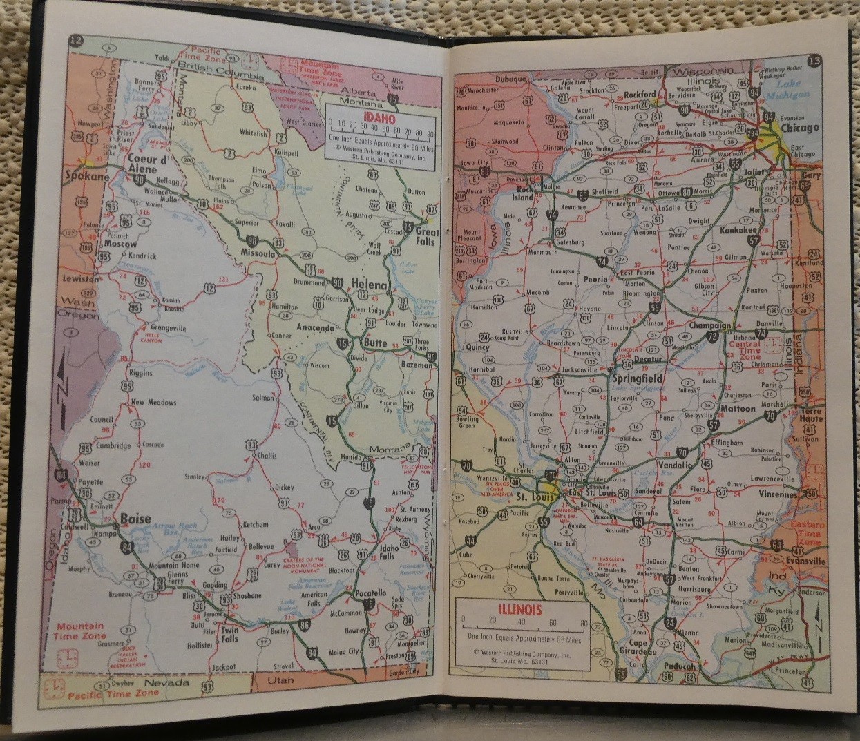 Railroad Map Union Pacific Pocket Map United States, Canada, Mexico