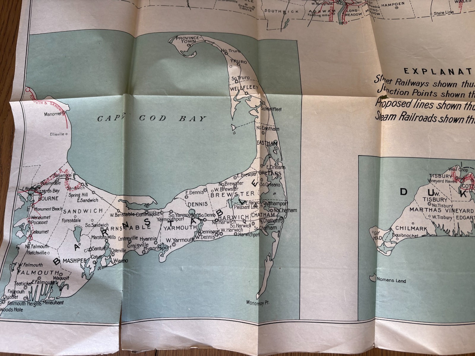 1905 folding map ELECTRIC RAILWAYS OF MASSACHUSETTS GEORGE WALKER RAILROAD 28X38