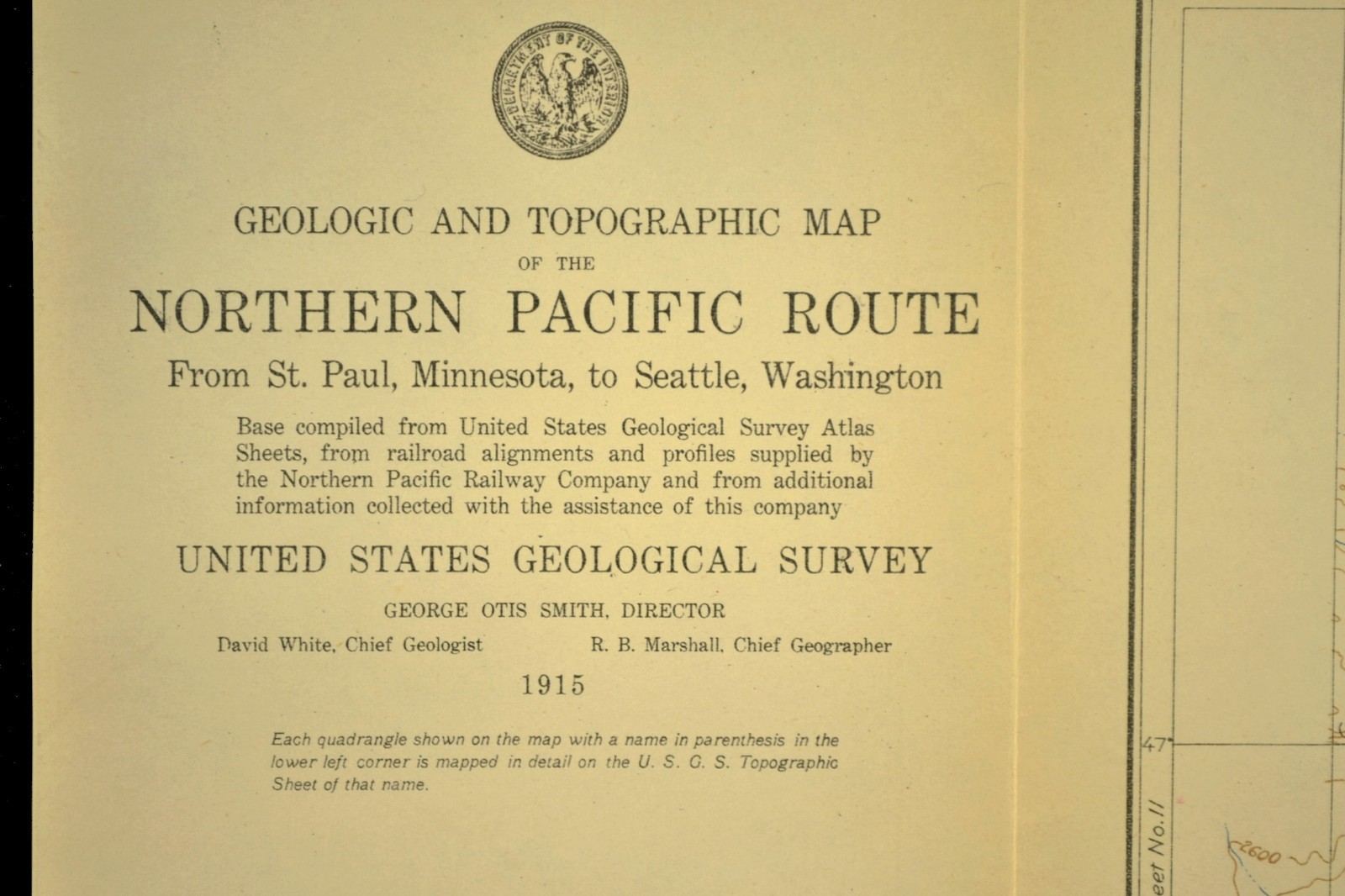 1915 Antique Northern Pacific Railroad Map Glendive Montana Beach North Dakota