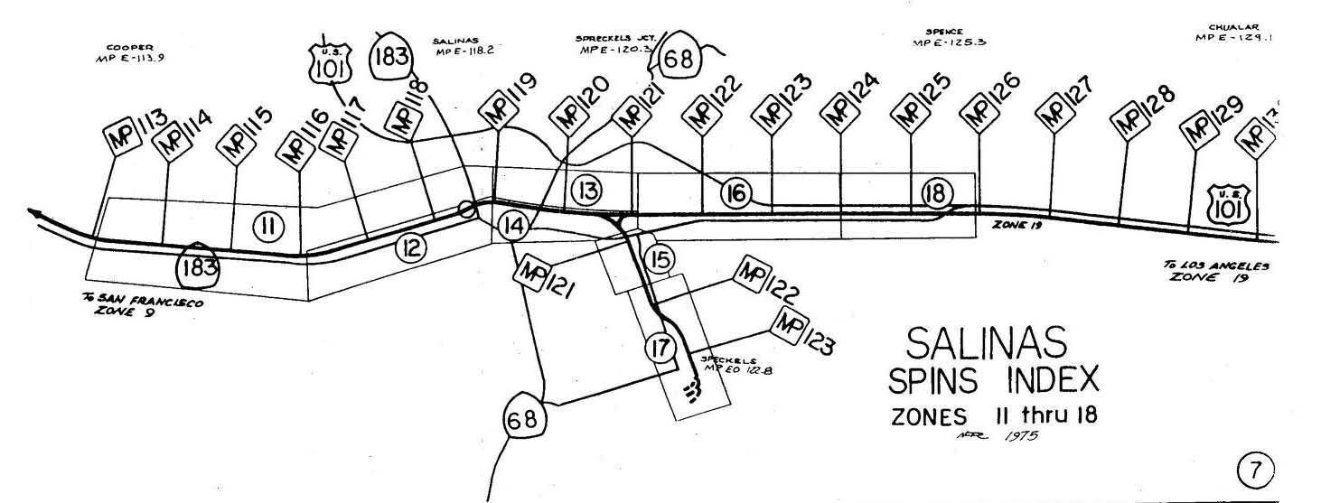 Southern Pacific RR 1973 Coast Line Salinas Zone 11 to 18 SPINS PDF Pages on DVD