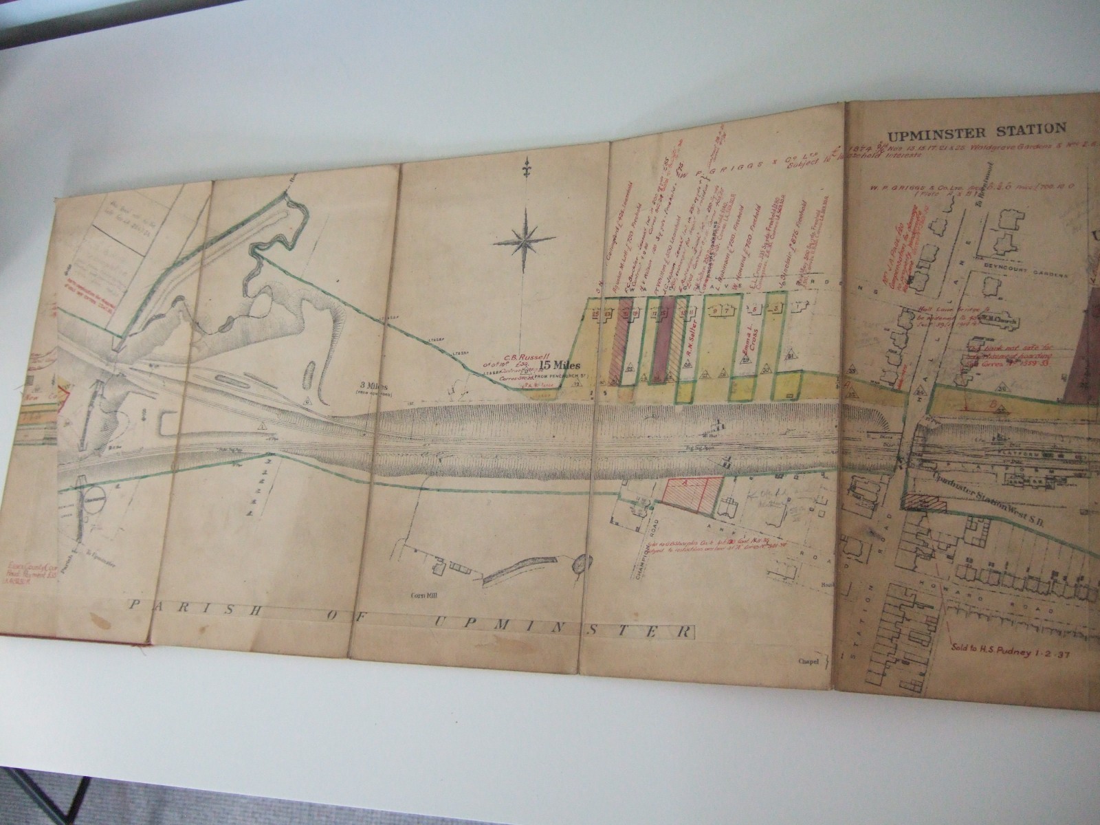 BARKING AND UPMINSTER WIDENING original Engineering Plan. 1920s/30s. LMS. VGC.