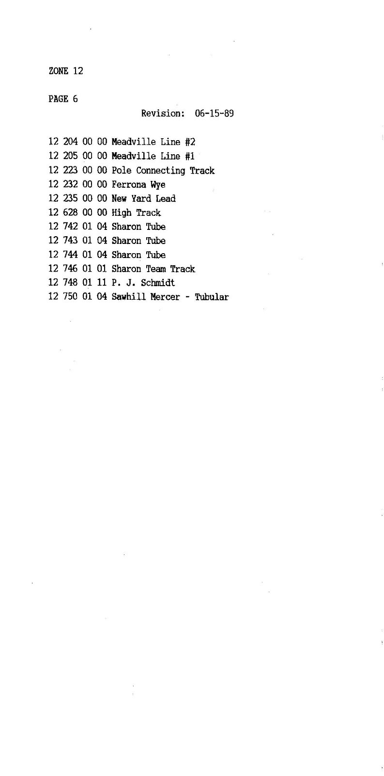 Conrail 1989 Pittsburgh Div Volume 2 Zone-Track-Spot “ZTS” Maps PDF Pages on DVD