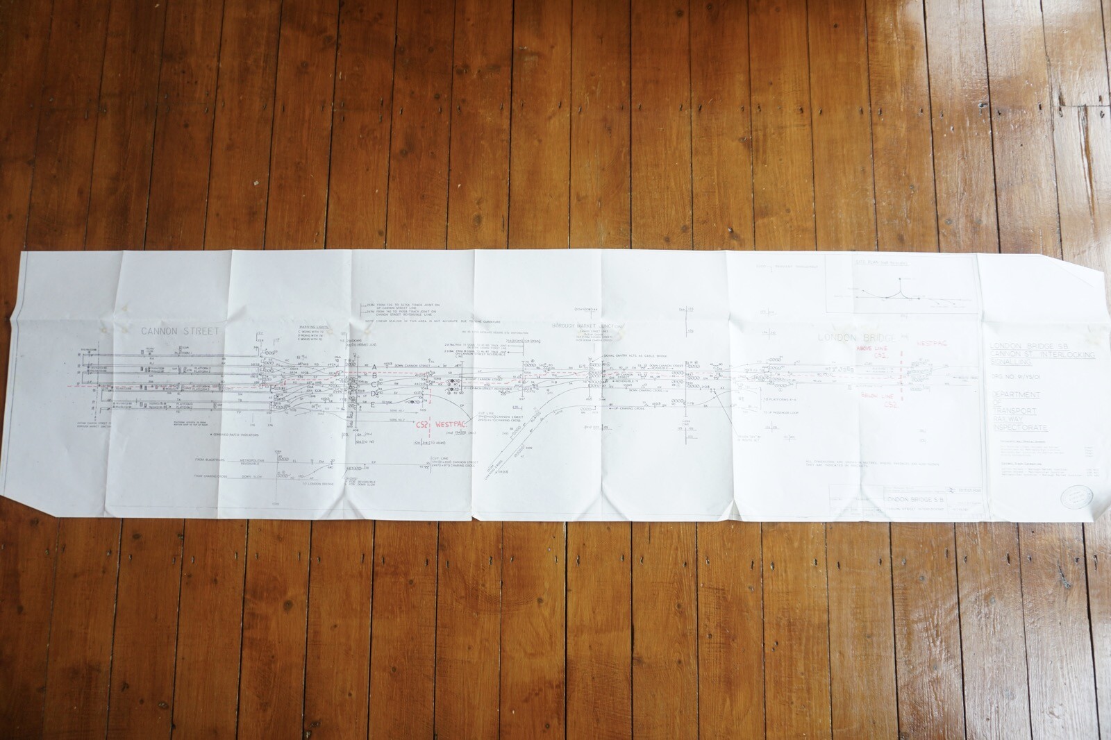 1991 London Bridge Cannon St British Rail Railway Track Plan Map Southern Region