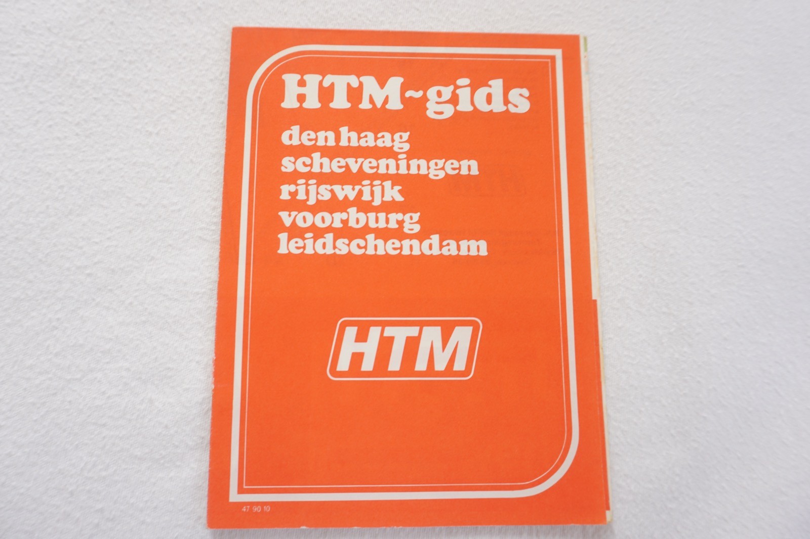1970s HTM Netherlands Railway Bus Tram Route Map