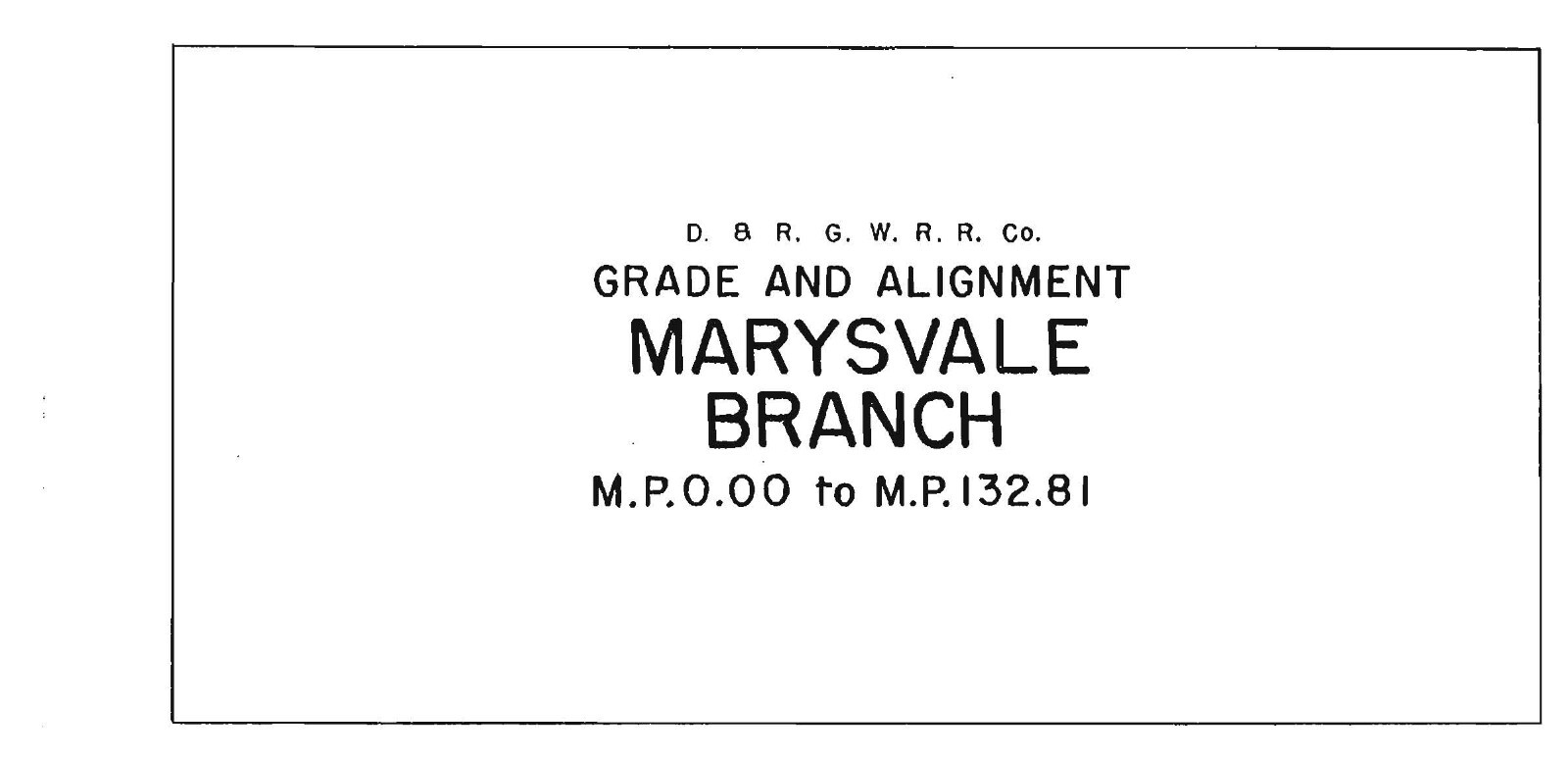 Denver & Rio Grande Western Utah Branches Grade & Alignment PDF Pages on DVD