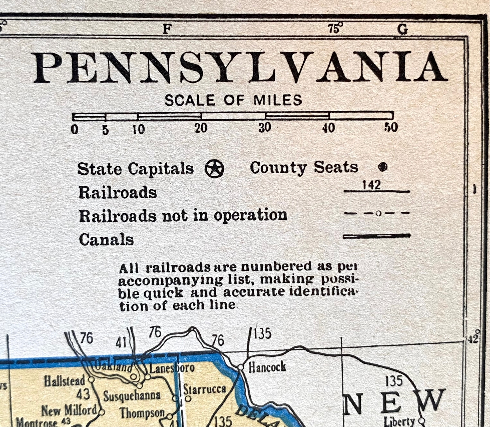 SOUTH CAROLINA & PENNSYLVANIA 1935 County & Railroad Maps. Hammond & Co. 9×12″