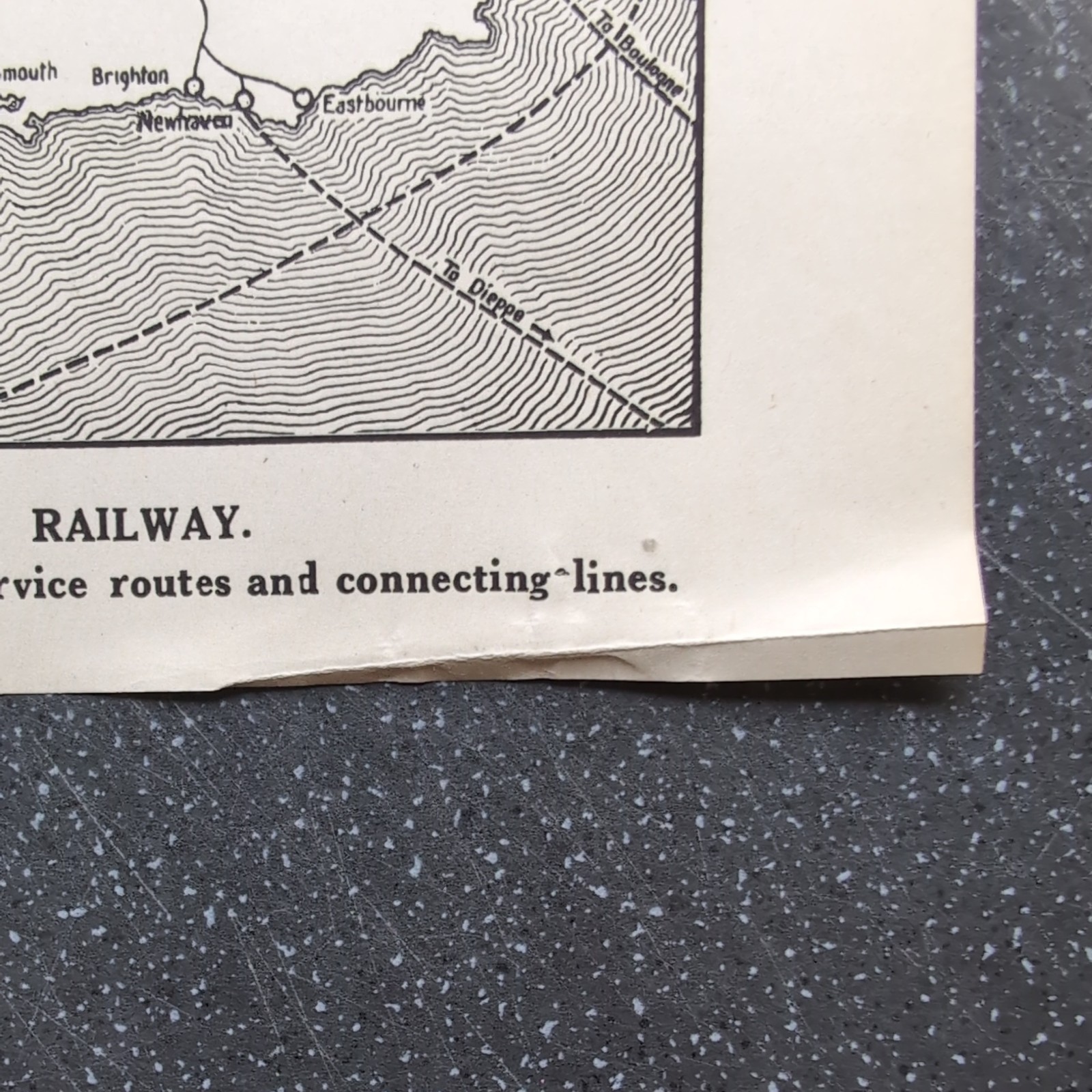 Original 1923 Map of London Midland and Scottish Railway Principal Routes