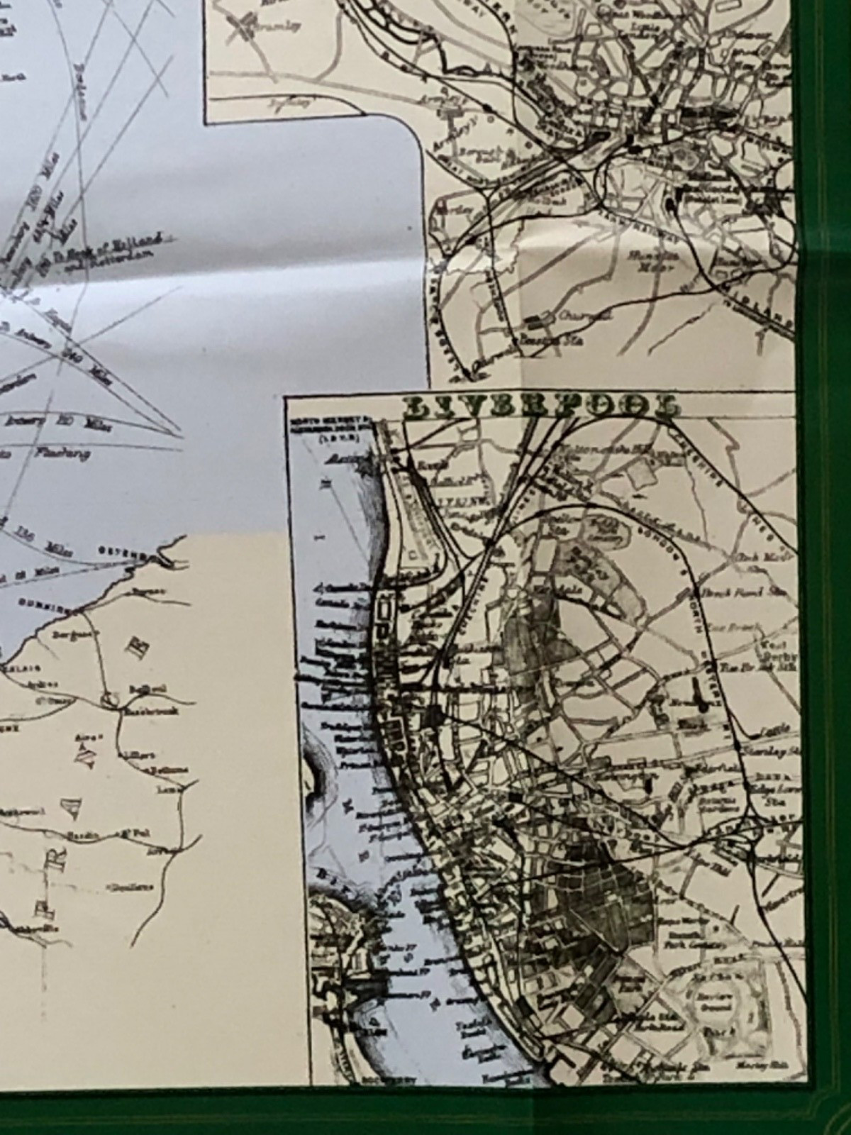 Reproduction (2004) of Bradshaw’s 1907 railway map, Great Britain and Ireland