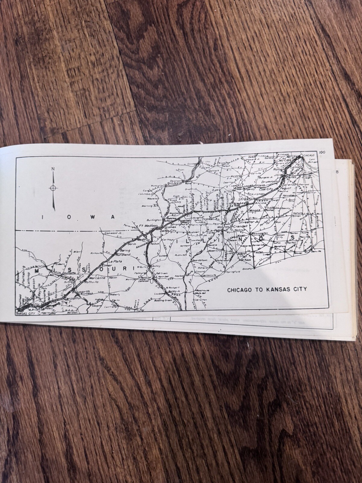 ATSF Santa Fe Railroad System Track Chart Binder 1 1972 Chicago To Kansas City